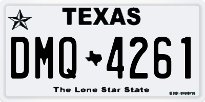 TX license plate DMQ4261