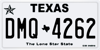 TX license plate DMQ4262