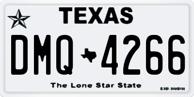 TX license plate DMQ4266