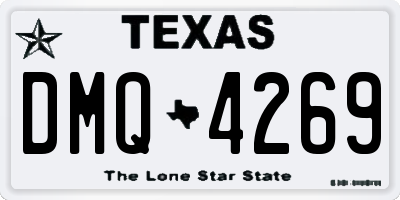 TX license plate DMQ4269