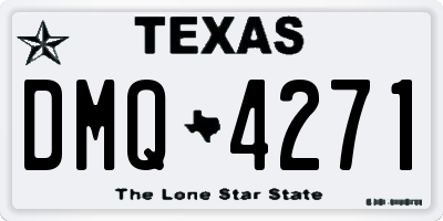 TX license plate DMQ4271