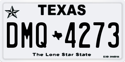 TX license plate DMQ4273