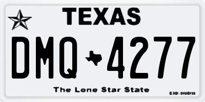 TX license plate DMQ4277