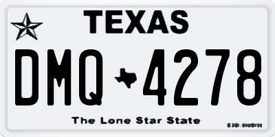 TX license plate DMQ4278