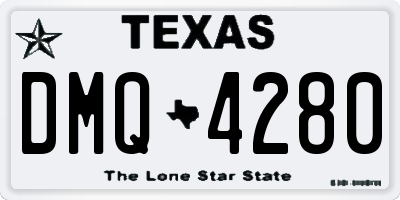 TX license plate DMQ4280