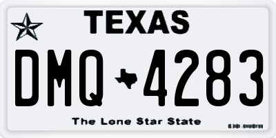 TX license plate DMQ4283
