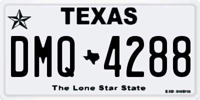 TX license plate DMQ4288