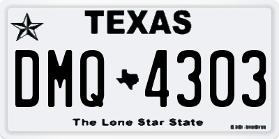 TX license plate DMQ4303