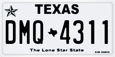 TX license plate DMQ4311