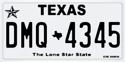 TX license plate DMQ4345
