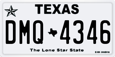 TX license plate DMQ4346