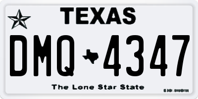 TX license plate DMQ4347