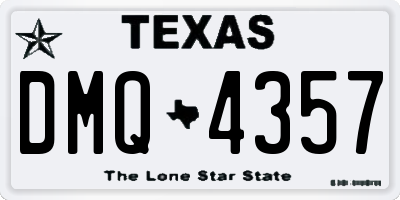 TX license plate DMQ4357