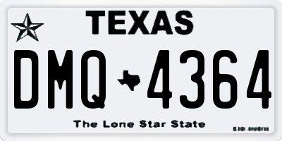 TX license plate DMQ4364