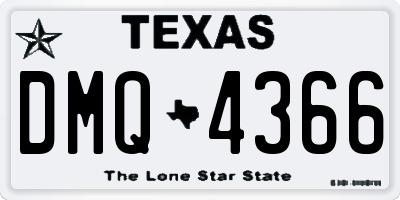 TX license plate DMQ4366