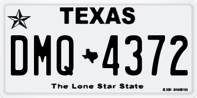 TX license plate DMQ4372