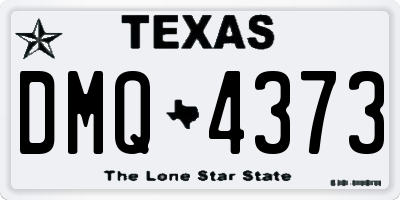 TX license plate DMQ4373