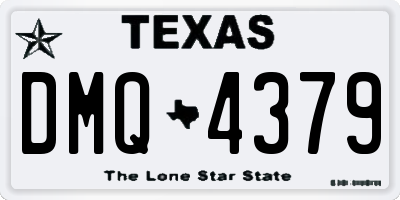 TX license plate DMQ4379