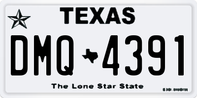 TX license plate DMQ4391
