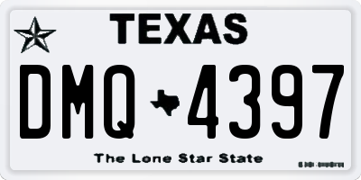 TX license plate DMQ4397