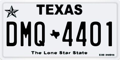 TX license plate DMQ4401