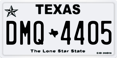 TX license plate DMQ4405