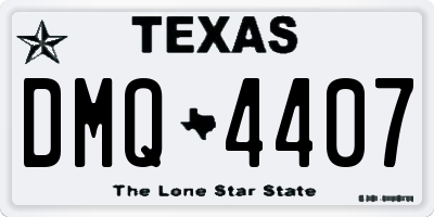 TX license plate DMQ4407