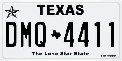 TX license plate DMQ4411