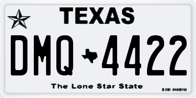 TX license plate DMQ4422