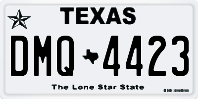 TX license plate DMQ4423