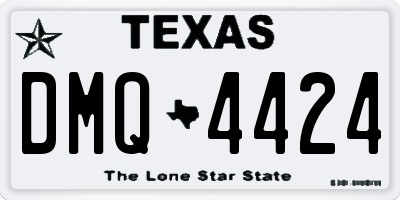 TX license plate DMQ4424