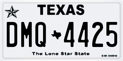 TX license plate DMQ4425