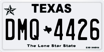 TX license plate DMQ4426