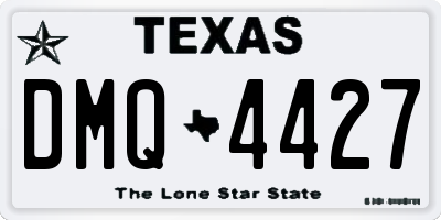TX license plate DMQ4427