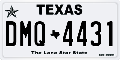 TX license plate DMQ4431