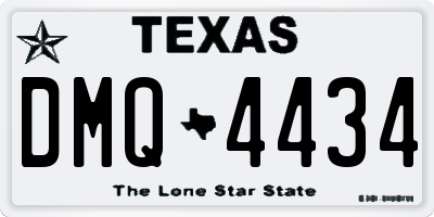 TX license plate DMQ4434