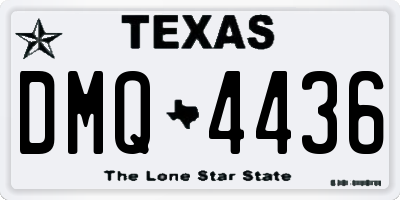 TX license plate DMQ4436