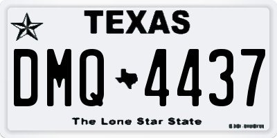 TX license plate DMQ4437