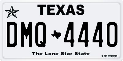 TX license plate DMQ4440