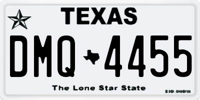 TX license plate DMQ4455