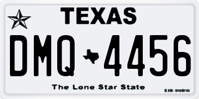 TX license plate DMQ4456