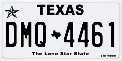 TX license plate DMQ4461