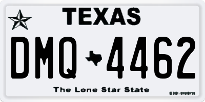 TX license plate DMQ4462