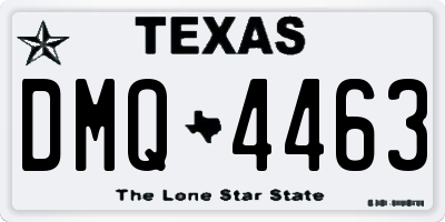 TX license plate DMQ4463