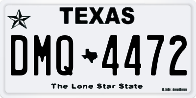TX license plate DMQ4472