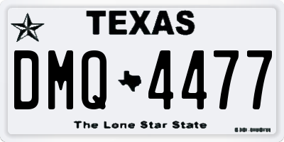TX license plate DMQ4477