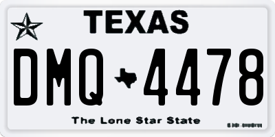 TX license plate DMQ4478