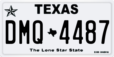 TX license plate DMQ4487
