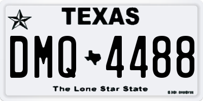 TX license plate DMQ4488