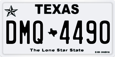 TX license plate DMQ4490